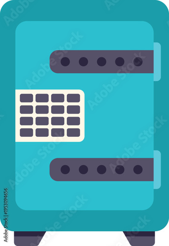 Safe box with digit lock code securing savings and valuable items