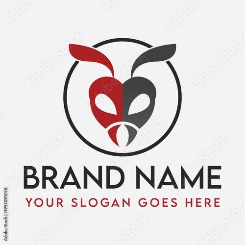 Ant Logo Symbol of Teamwork and Perseverance