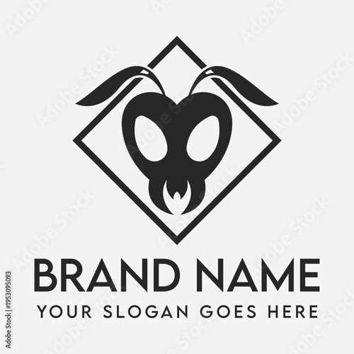 Ant Logo Symbol of Teamwork and Perseverance