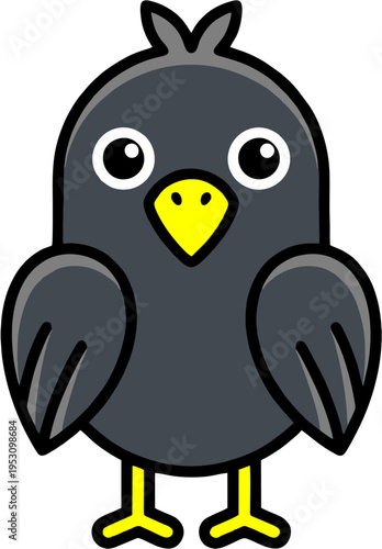 cartoon rhino crow cartoon