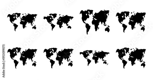 Global Viewpoint Variances A Compilation of Earth Maps in Different Perspective