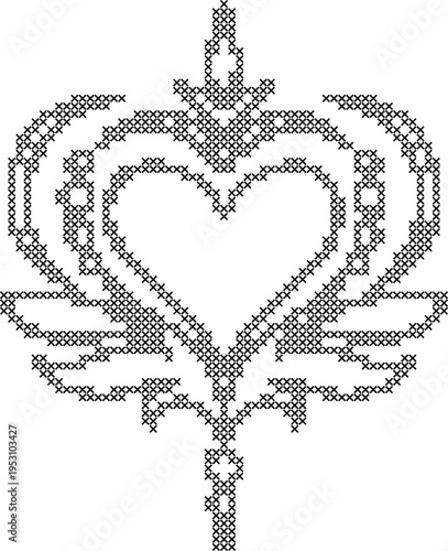 Embroidery Stitch Cross