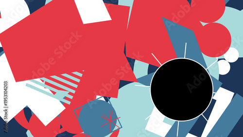 Modern Abstract Shapes Background vector background