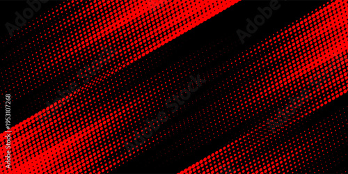 Halftone dots red and blue color pattern gradient grunge texture background. Dot pop art comic sport style vector illustration. modern background