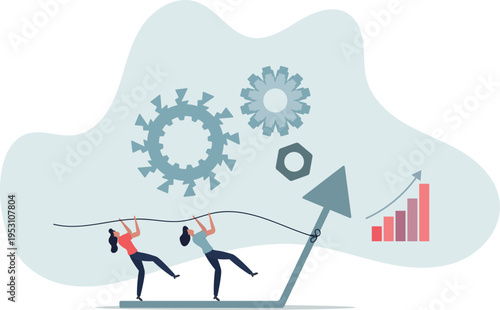 Teamwork performance effort for reaching best results.Pushing limits for huge progress development.person's life situation and his activities.