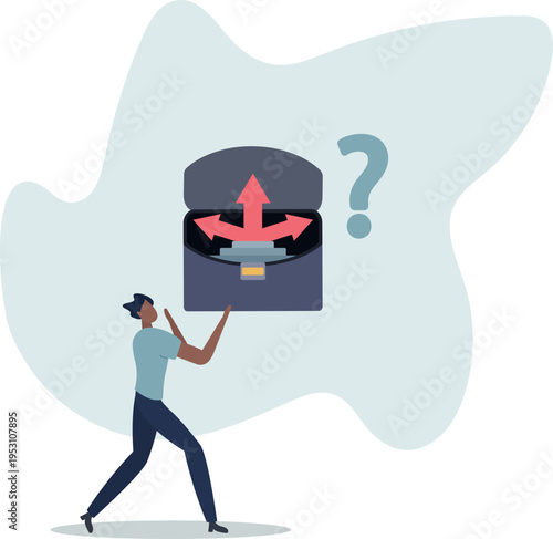 Crossroads as business strategy choice and future options.Businessman dilemma and doubt about right plan as split arrow symbol.person's life situation and his activities.