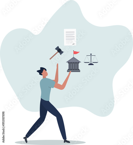 Legislation as result of enrolling, enacting or promulgating laws.Signed parliament decision document with legal authority rights .person's life situation and his activities.