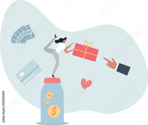 Charity donation and money sharing for support and help .Generosity and collective community financial assistance.person's life situation and his activities.