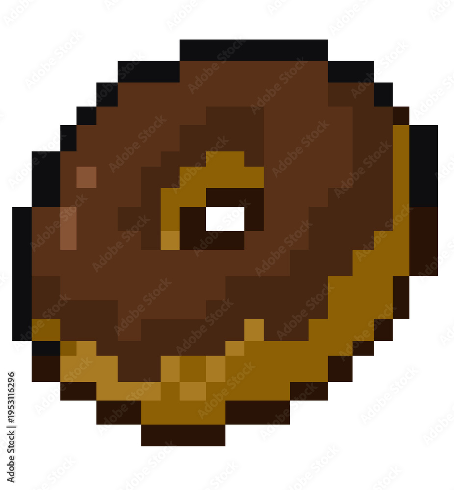 Obraz premium Donuts Chocolate Pixels