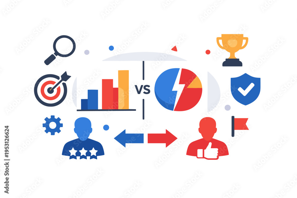 Fototapeta premium Vector concept clean no image icon simple icons isolated style competitive generation