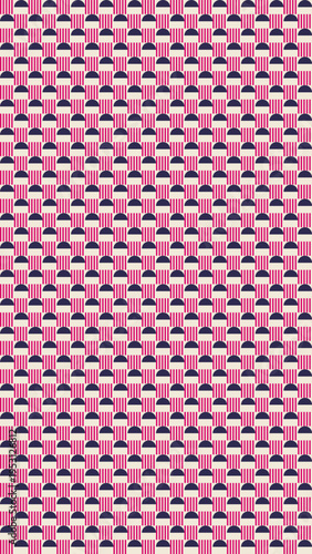 Retro Pink and Navy Geometric Pattern Background vector background