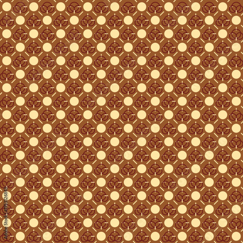 Coffee Bean Geometric Seamless Pattern vector background
