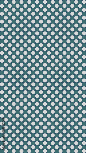 Polka Dot Pattern in Teal and Light Grey vector background