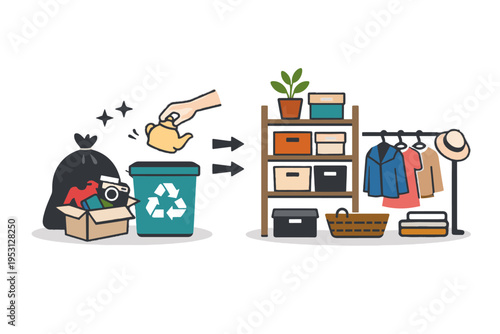 Removing no image background illustration flat icon items minimal isolated simple generation