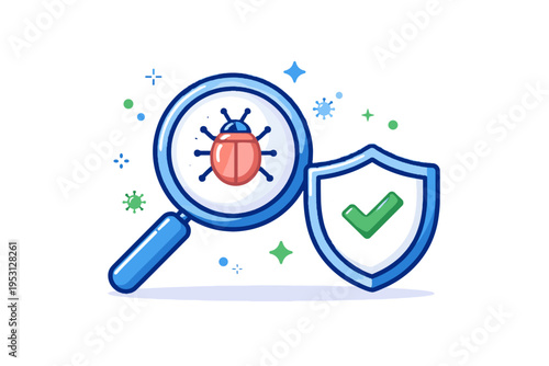 Vector isolated minimal numbers icon antivirus simple labels no svg generation flat