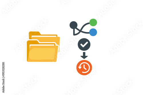 Gradients image vector simple icon white repository folders modern icons letters generation