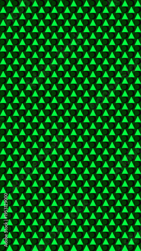 Neon Green Triangle Pattern on Dark Background vector background