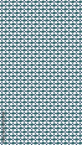 Abstract Geometric Teal And White Checkered Pattern vector background