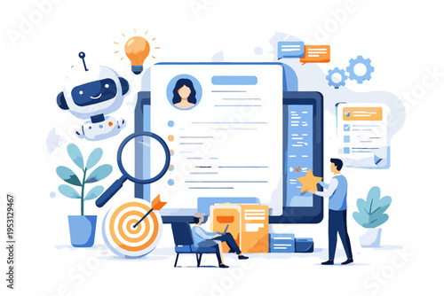 Clean design icon tools resume cartoon style simple image vector builder vector illustration generation bold outline