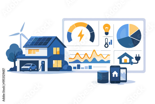 Image bold outline icon energy simple shapes generation usage dashboard analytics vector home simple