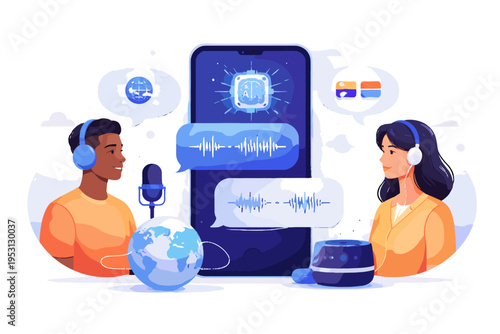 Automatic system minimalism generation vector flat design ai simple vector illustration icon image translation