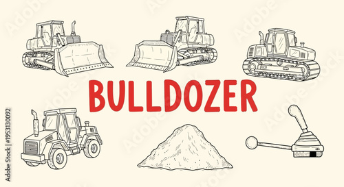 Heavy Machinery Construction Equipment Bulldozer.