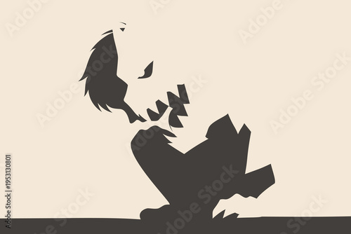 Child, scared child, dysfunctional family, shout, noise, trauma, childhood, fear, authority, pain, darkness