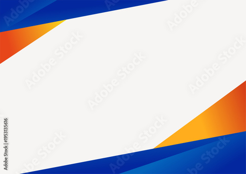 Dynamic Abstract Background with Blue and Orange Gradient Shapes.