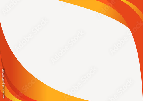 Dynamic Orange and Yellow Wave Abstract Background Design.