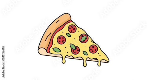 Delicious Slice of Cheese Pizza.