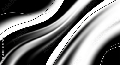 Black and White Abstract Design.