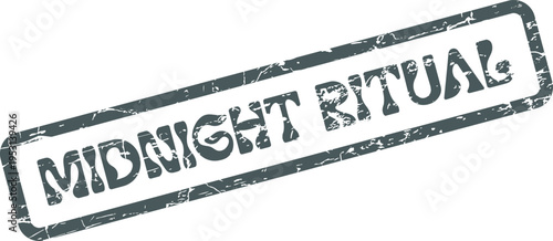 Distinctive Midnight Ritual Stamp Impression Symbolizing Mysterious Events and Deeply Rooted Ceremonial Concepts