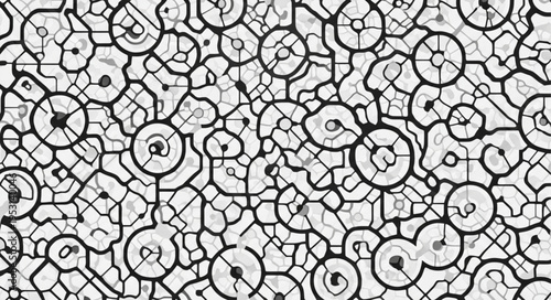 Black and white gears pattern.