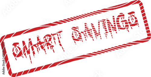 Strategic Smart Savings red stamp for wise financial decisions and advantageous purchasing opportunities