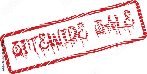 Vibrant red Grand Sale stamp marking significant discounts and exclusive shopping promotions