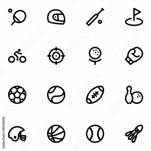 set of icons Sports