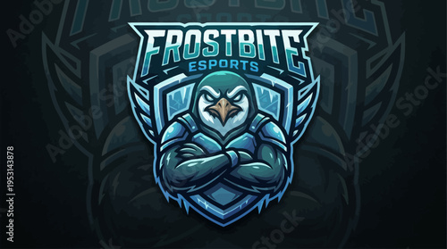 Aggressive Penguin Mascot Logo for Esports Team Branding