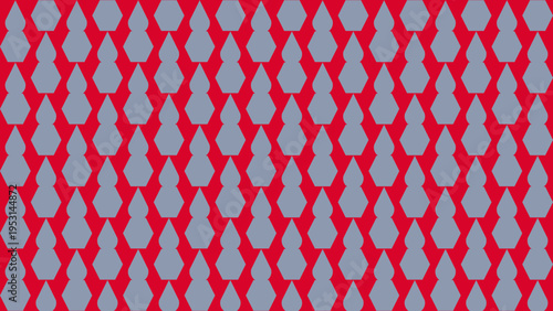 Abstract Geometric Pattern in Red and Blue