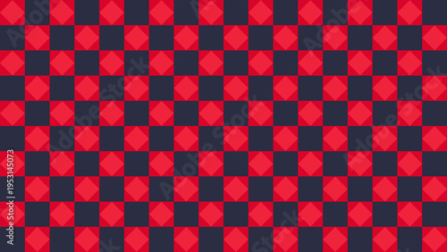 Seamless Red and Dark Blue Diamond Pattern