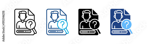 Suspect Search multiple icon