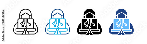 Cyber Crime multiple icon