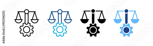 Justice System multiple icon