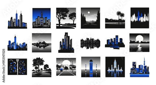 City Skyscraper Urban Landscape.