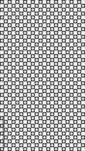 Black and White Square and Circle Seamless Pattern vector background