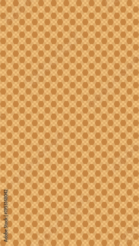 Brown Waffle Pattern Background Texture vector background