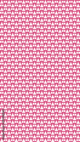 Abstract Pink and White Triangle Pattern vector background