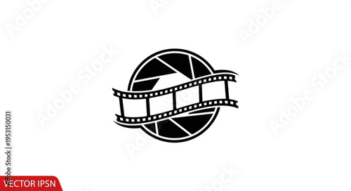 Film Strip Icon Design Element.