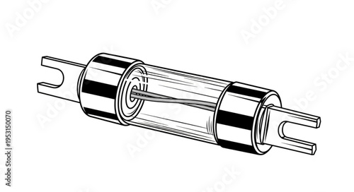Fuse Electrical Component Closeup.