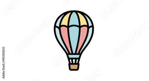 Colorful Hot Air Balloon Ride.