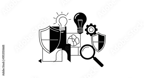 Innovation Protection Security Concept.